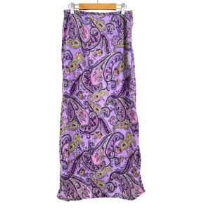 Vintage Y2K 90s Skirt Sz S Slip Fairy Grunge Whimsigoth Maxi Paisley Indie Boho